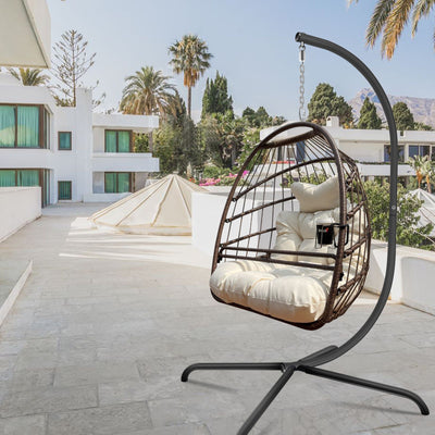 Swing Egg Chair With Stand Indoor Outdoor