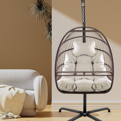Swing Egg Chair With Stand Indoor Outdoor