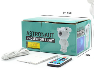 Astronauts Starry Sky Projection Lamp | RGB Light Color | Plug-in Power Suppl