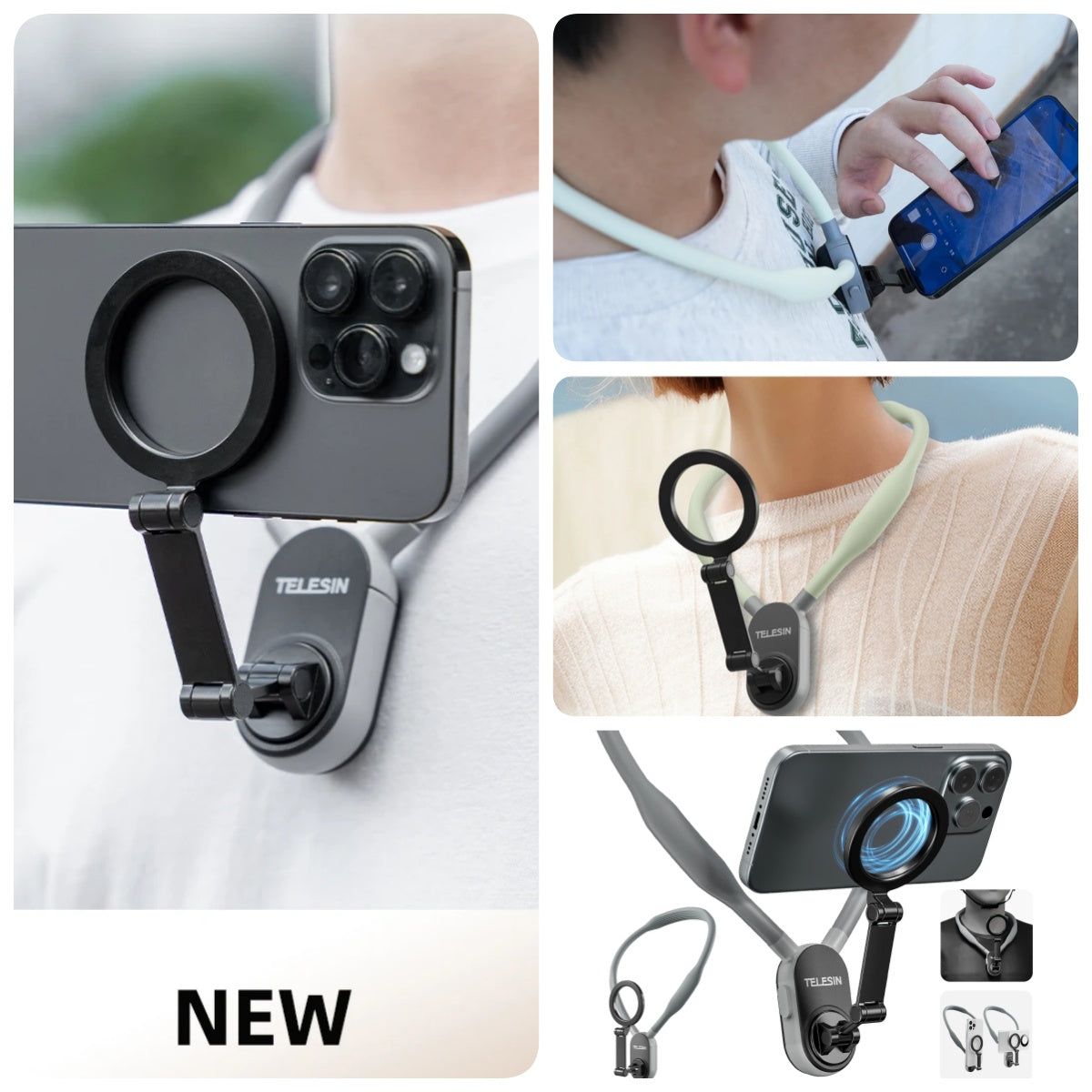 Magnetic Suction Cell Phone Neck Hanging Bracket